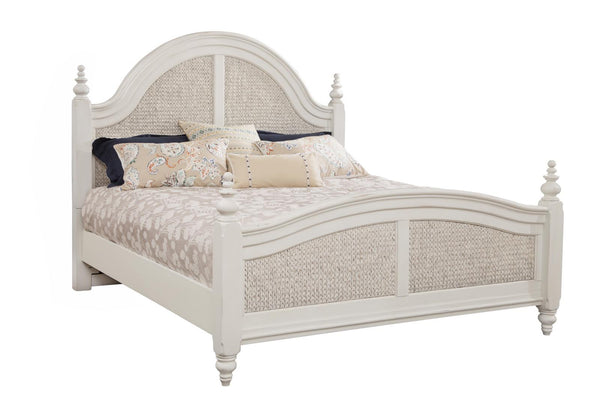 American Woodcrafters Rodanthe Queen Woven Bed in Dove White 3910-50WOWO image