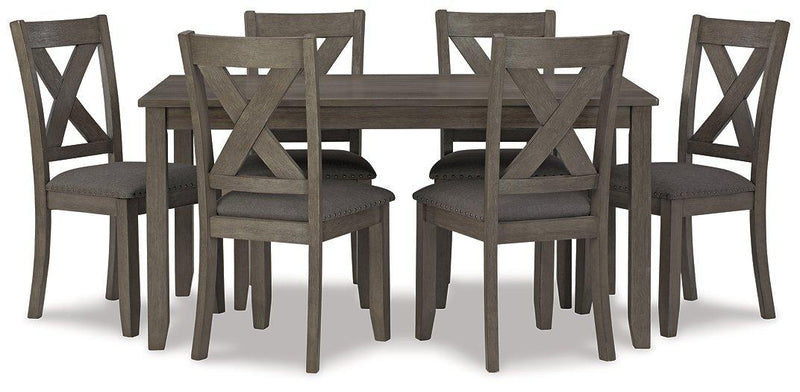 Caitbrook Dining Table and Chairs (Set of 7)