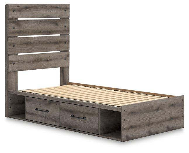 Graystorm Bed with Storage