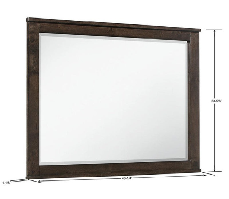 Emerald Home Ashton Hills MIrror in Classic Gray/Brown