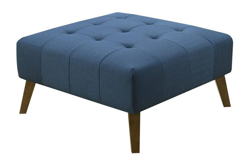 Emerald Home Furnishings Binetti Ottoman in Navy