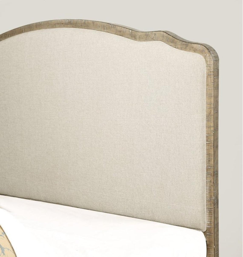 Emerald Home Interlude Queen Upholstered Bed in Sandstone