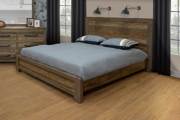 Loft Brown King Platform Bed in Brown image