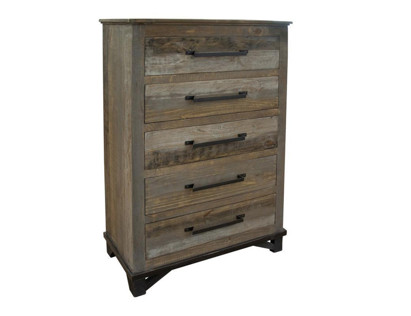 Loft Brown 5 Drawer, Chest image