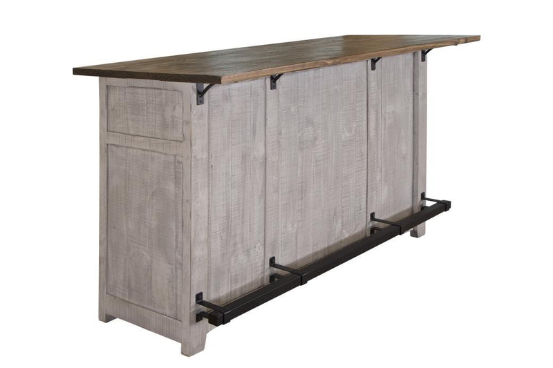 Pueblo Gray 2 Drawers and Doors, Bar image