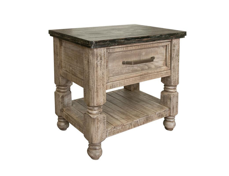 Natural Stone 1 Drawer, Nightstand image