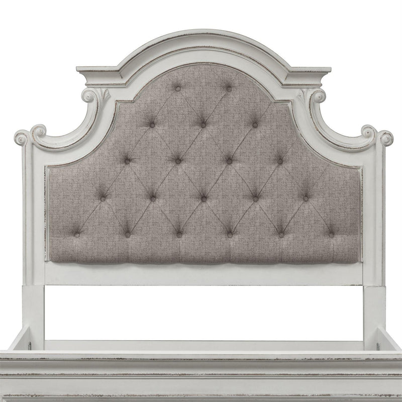 Liberty Magnolia Manor King Upholstered Panel Headboard in Antique White